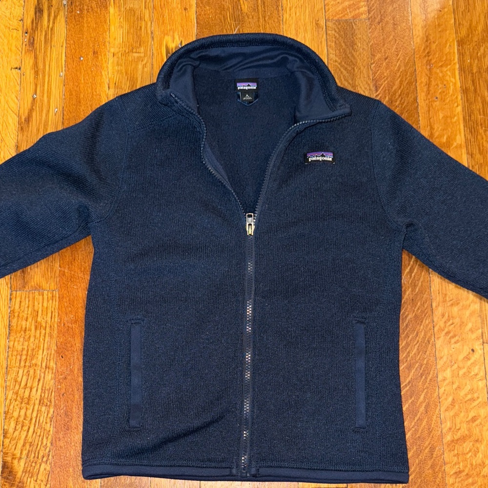 Patagonia Kids' Dark Blue Fleece better sweater full zip
